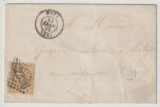 Frankreich, 1865, 10 Centimes als EF auf Ortsbrief innerhalb Metz