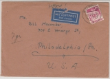 Bizone, Nr.: 94 als EF auf Lupo- Auslandsbrief von Bremen nach Philadelphia (USA)