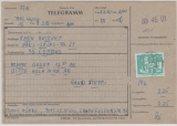 DDR, Mi.Nr.: 1854 u.a. auf frankiertem Telegramm