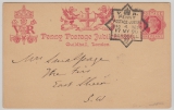 GB, 1890, Peny- Postage Jubileums- GS, gelaufen, dekorativ