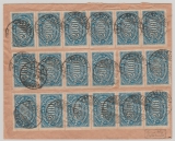 Infla, Mi.- Nrn.: 253 (20x) vorder- und rückseitig als Massenfrankatur auf Einschreiben- Fernbrief von Dresden nach Hannover