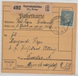 Weimar, Mi.- Nr.: 363x, als EF auf Paketkarte für ein Paket von Konradswaldau nach Dresden