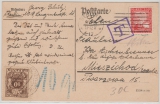 Weimar; Mi.- Nr.: 373 EF + Polnische Nachportofrankatur, auf Auslandskarte von Berlin nach Mieszichod (Pl) Selten!