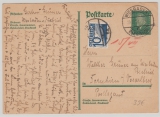 Weimar; Mi.- Nr.: 8 Pfg. Ebert- GS + Österreichische Nachportofrankatur, auf Auslandskarte von Wiesbaden nach Dornbirn (A)