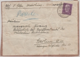 Weimar; Mi.- Nr.: 418 als EF auf Päckchen- Adress- Aufkleber für ein Päckchen von Westerburg nach Berlin