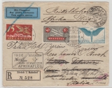 Schweiz, 1926, Schweizer Afrikaflug 1926, schöner E.- Brief per Lupo nach Turin, mit Transit- und Ankunftsstempel