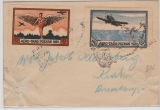 Polen, 1921, Brief mit Flugpostvignetten Posen 1921, anscheinend gelaufen