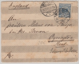 Krone + Adler, Mi.- Nr.: 48 als EF, auf Auslandsbrief von Weimar nach Orpington (GB)