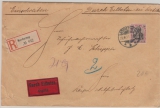 Kaiserreich; 1911, Germania, Mi.- Nr.: 91 I als EF auf Einschreiben- Eilboten- Ortsbrief innerhalb Norderney´s