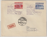 Polen, 1936, Gordon- Bennet- Überdruckmarken von 1936, mit Sonderstempel, auf R.- Brief von Chotunicze nach Poznan