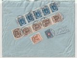 Russland, 1914, 1 Rubel MiF, rs. auf Auslandsbrief, gelaufen von ... nach Berlin