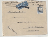 Palestina, 1935, interessante EF auf Auslandsbrief von Tiberias nach Berlin