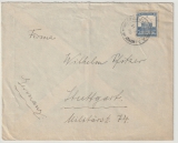 Palestina, 1938, interessante EF auf Auslandsbrief von Ramet- Gan nach Stuttgart