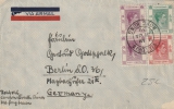 Hong Kong, 1948, schöne 1,2 Dollar, 3- Farben MiF auf Auslands- Lupobrief von Victoria / Hong Kong nach Berlin