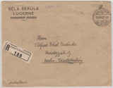 Schweiz, 1927, gute MiF mit HBL- Kerdrucken aus MH- Bogen, rückseitig auf E.- Brief von Luzern nach Berlin