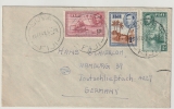 Fiji, 1948, nette MiF auf Auslandsbrief von Suva nach Hamburg (D)