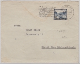 DR, 1937, Mi.- Nr.: 641 als EF auf Auslandsbrief von Berlin nach Zürich (CH)