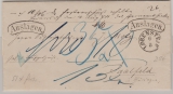 Preussen, ca. 1840, Auslagenbrief von Lobenstein nach Saalfeld