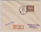 DR, 1936, Mi.- Nr.: 621X (mit verk. Blockrändern), als EF auf Einschreiben- Fernbrief von Berlin nach Bautzen