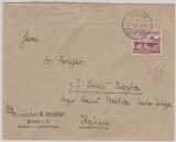 DR, 1938, Mi.- Nr.: 659, als EF auf Auslandsbrief von Plauen  nach Italien