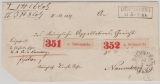 Preussen, ca. 1870, Paketbegleitbrief für 2 Pakete von Liebenwerder nach Naumburg