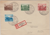 DR, 1941, Mi.- Nr.: 764- 67, kpl. Satz als MiF auf Einschreiben- Fernbrief von Leipzig nach Berlin, mit Sonderstempel