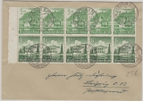 DR, 1941, Mi.- Nr.: H- BL 115 B, als MiF auf Ortsbrief innerhalb Leipzig´s