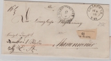 Preussen,1868, Paketbegleitbrief von Graudenz nach Marienwerder
