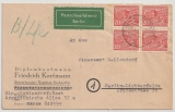 Berlin, Mi.- Nr.: 49 (4x) als MeF auf Postschnelldienstbrief innerhalb Berlin´s
