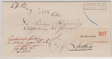 Preussen, ca. 1870, Paketbegleitbrief von Ueckermünde nach Stettin