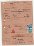 Berlin, 1958, Mi.- Nr.: 142 + 149 als MiF auf Fern- Nachnahme von Berlin nach Wilhelmshaven und zurück