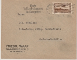 Saargebiet, 1935, Mi.- Nr.: 198 als EF auf Fernbrief von Saarbrücken nach Oschatz