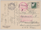 DR, 1937, Mi.- Nr.: 535, als EF auf Zeppelin- Fernpostkarte von Köln nach Berlin, via Deutschland- / Nordamerikafahrt 1937