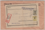 DR, 1941, Mi.- Nr.: D 152 +153 als MiF, auf innendienst- Einschreiben- Fernbrief von Teltow nach Gräbendorf