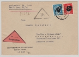 DR, 1942, Mi.- Nr.: 786 + 791 als MiF, auf Orts- Nachnahme innerhalb von Berlin, von der Schweizer Gesandschaft