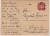Weimar, 1925, Mi.- Nr. 345 als EF auf Postkarte zum BZ- Preis der Lüfte, 1925, von Berlin nach Liegnitz, Hochdekorativ!