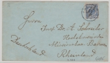 DSWA, 1889, Mi.- Nr.: 4 als EF auf Brief von Swakopmund nach Barmen