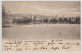 DSWA, 1904, Mi.- Nr.: 12, als Ef auf Postkarte von Swakopmund nach Berlin, rs. Schutztruppe feldmarschmässig