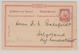 DNG, 1910,  10 Pfennig- Antwort- GS (Mi.- Nr.: P11) mit Stempel Friedrich- Wilhelmshafen gelaufen nach Helgoland