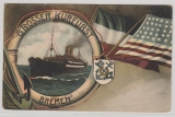 Deutsche Seepost, Australische Hauptlinie, f, 1908, Abschlag auf Bildpostkarte (Adresse ausgestrichen) rs. Interessant!