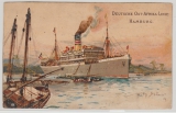 Deutsche Seepost, Ostafrikanische Hauptlinie, 1909, DSWA (Lüderitzbucht), auf Postkarte nach Barmen, rs. gute Ansicht!