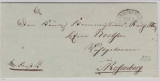 Marienwerder, ca. 1800, interessanter Nierenstempel auf Brief nach Rosenberg