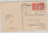 Togo, Französische Besetzung, 23.11.1915, Franz. Kolonialmarke, auf Postkarte, mit Dt. Stempel Anecho, Togo, nach Lome