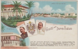 DOA, ca. 1900, Bildpostkarte aus der Serie Deutsche Schutzgebiete, Gruß aus Dar-es- Salam, ungebraucht