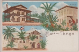 DOA, ca. 1900, Bildpostkarte aus der Serie Deutsche Schutzgebiete, Gruß aus Tanga, ungebraucht