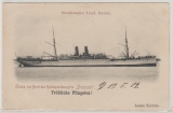 Deutsche Seepost, Ost-Asiatische Hauptlinie, 1907, b, auf Postkarte nach Trachenberg