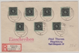 MeF der Nr. 8 von Schwerin (Versandstelle für Sammlermarken) nach Magdeburg, per E.-Brief