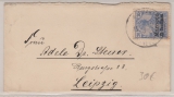 DAP Marokko, 1904 (?), Mi.- Nr.: 10 als EF auf Brief von Marrakesch nach Leipzig