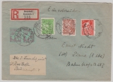 23- 25 b u.a. in MiF auf E.- Brief von Rostock nach Pirna, tiefstgeprüft Kramp