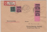8x + 16 (3x) in MiF auf E.- Brief von Schwerin nach Bischofswerda, tiefstgeprüft Kramp